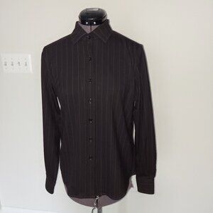 Faconnable business shirt. Size S. 96% Wool, 4% Spandex.